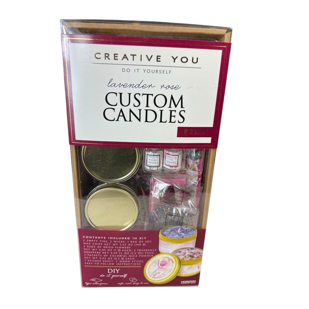 DIY Custom Candle Lavender Rose "Do It Yourself" Custom Candle Kit Brand New ...